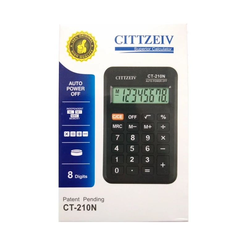 ماشین حساب جیبی GITTZEIV مدل CT-210N