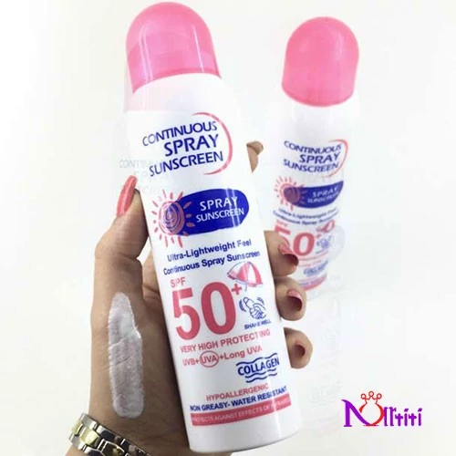 اسپری ضدآفتاب spf 70 برند وکالی WOKALI 