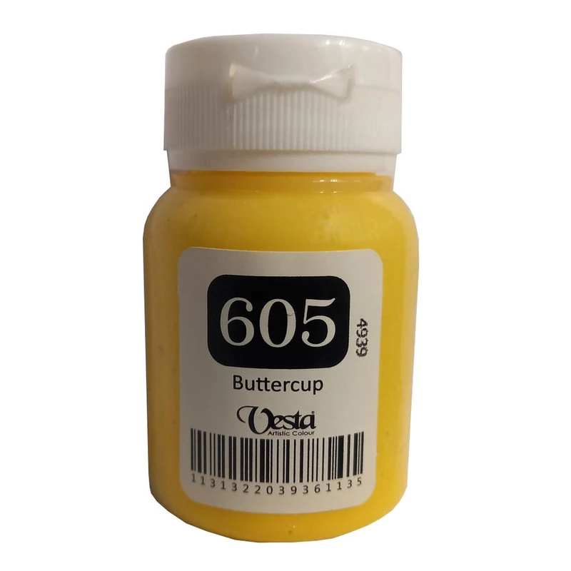 رنگ پارچه وستا رنگ زرد کد605
