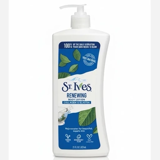 لوسیون کلاژن و الاستین سینت ایوز 621ml آبرسان و مرطوب کننده و کلاژن ساز