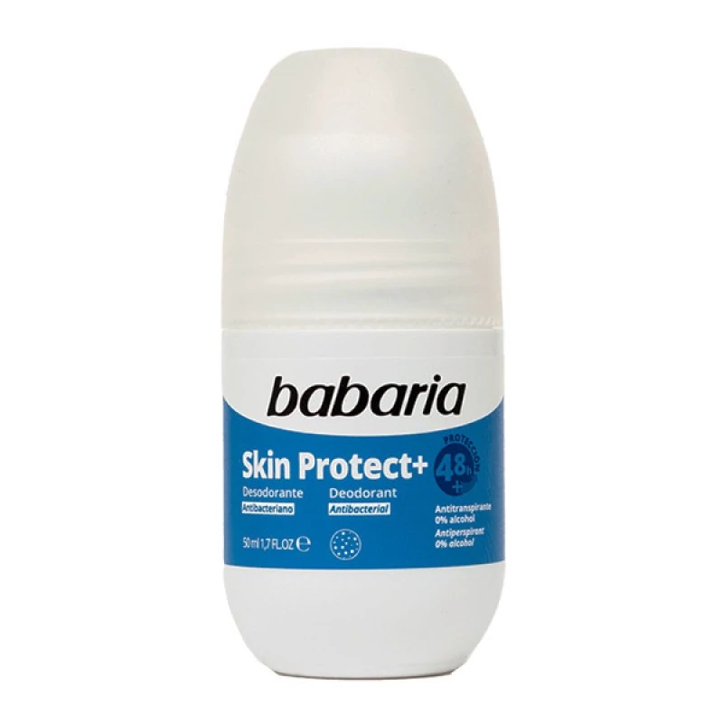 مام رول ضد تعریق باباریا مدل +Skin Protect - با محافظت 48 ساعته و فاقد الکل | حجم 50 میلیلیتر