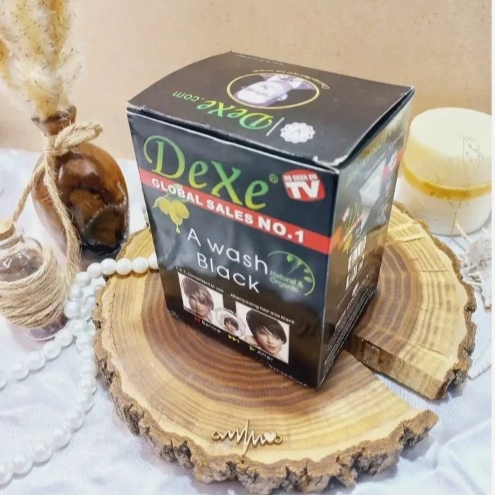 شامپو رنگ مو مشکی گیاهی دکسی 