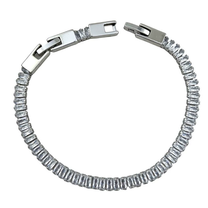 دستبند زنانه ژوپینگ مدل تنیسی جواهری کد B4608 - با بهترین کیفیت 