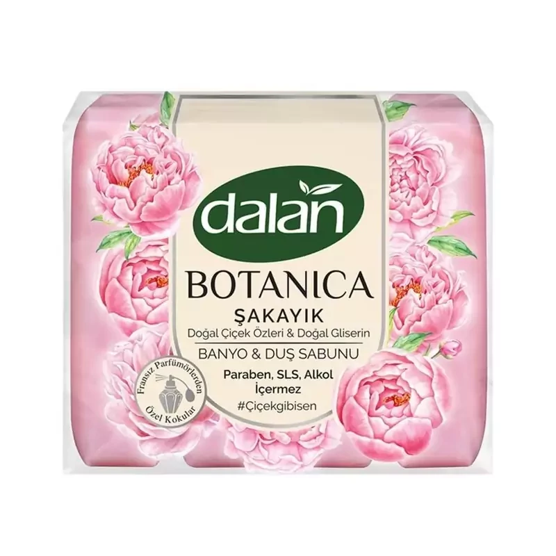 صابون دالان dalan بوتانیکا عصاره گل طبیعی و گلیسرینه پک 4تایی 600گرمی