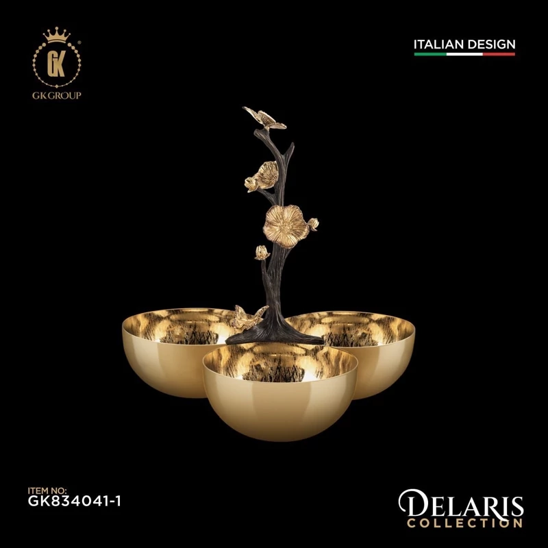 اردور خوری گرد طلایی Delaris مدل 834041 (پس کرایه)