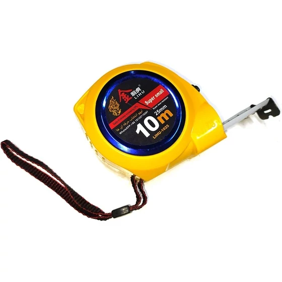متر 10 متری نشکن تیغه 25mm دستی لیهو مدل 1025