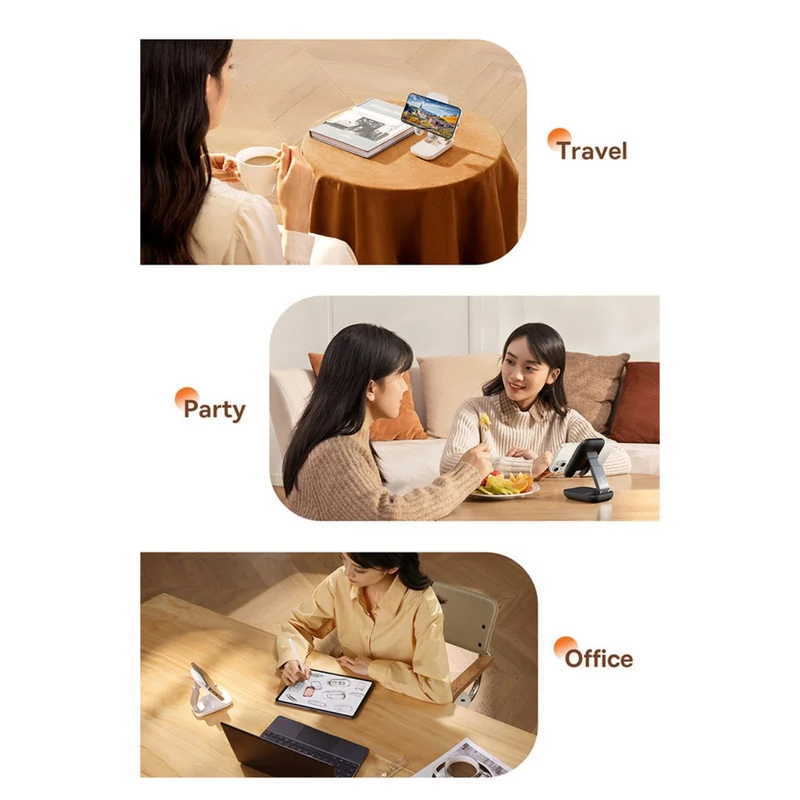 پایه نگهدارنده گوشی موبایل باسئوس مدل BASEUS SEASHELL SERIES FOLDING PHONE STAND