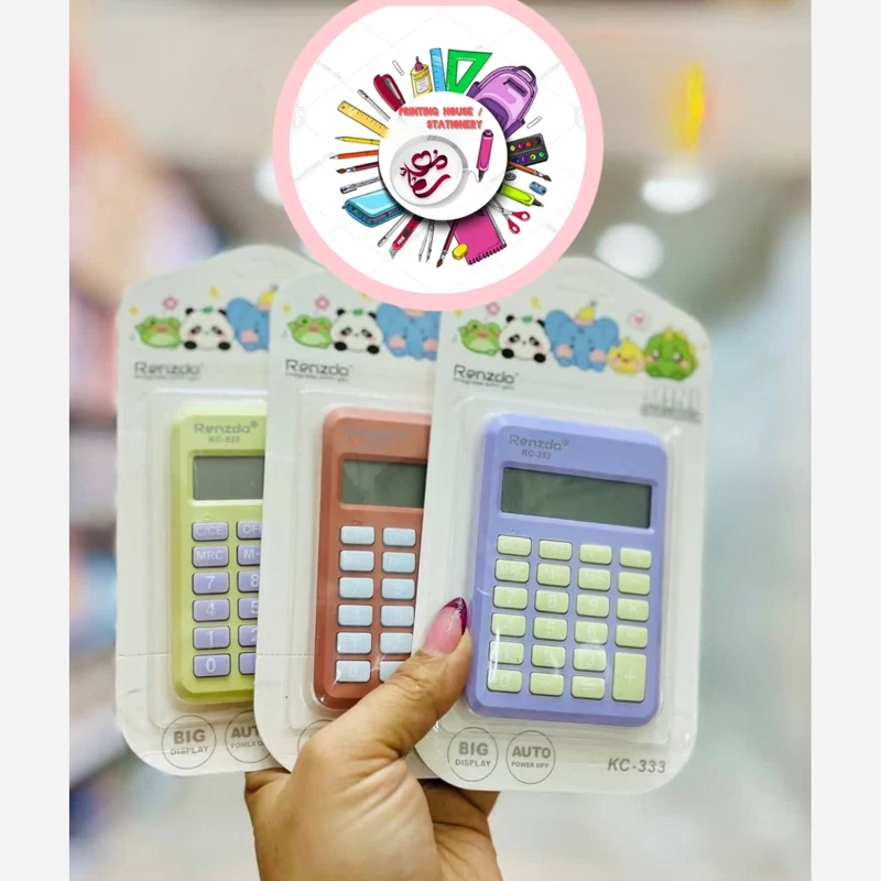ماشین حساب رنگی پاستیلی