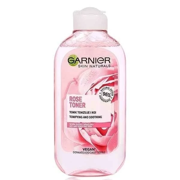 تونر گل رز گارنیر مدل Rose Toner برای پوست های خشک و حساس حجم 200 میل