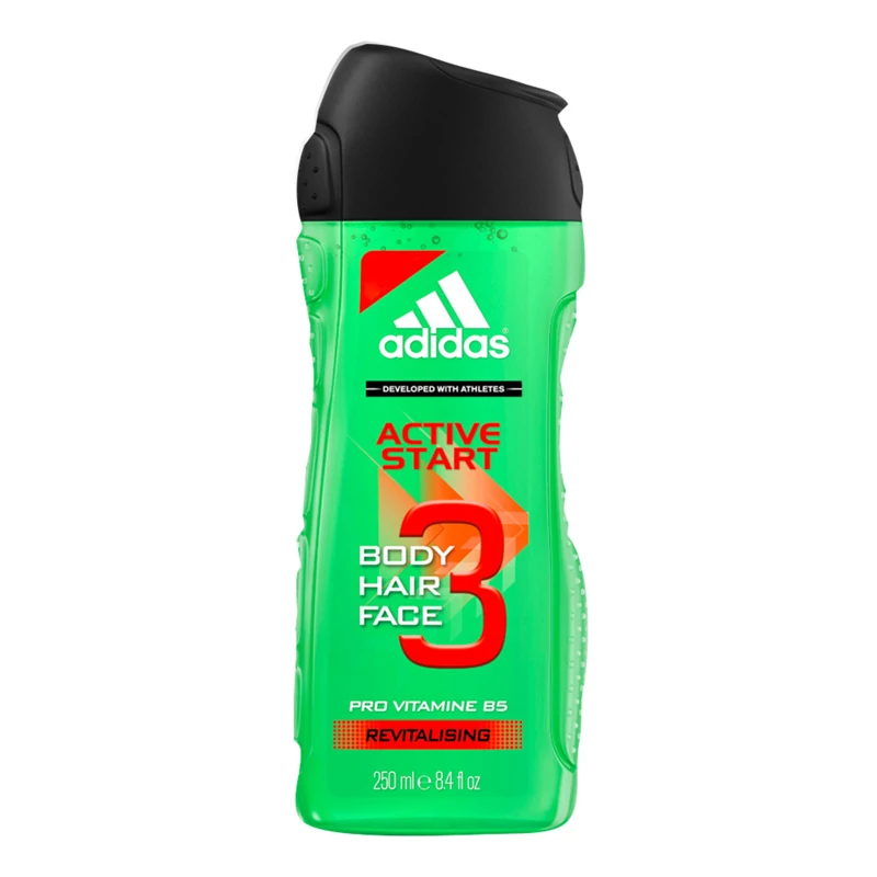 شامپو سر و بدن و صورت آدیداس Adidas مدل Active Start مناسب آقایان حجم 400 میل