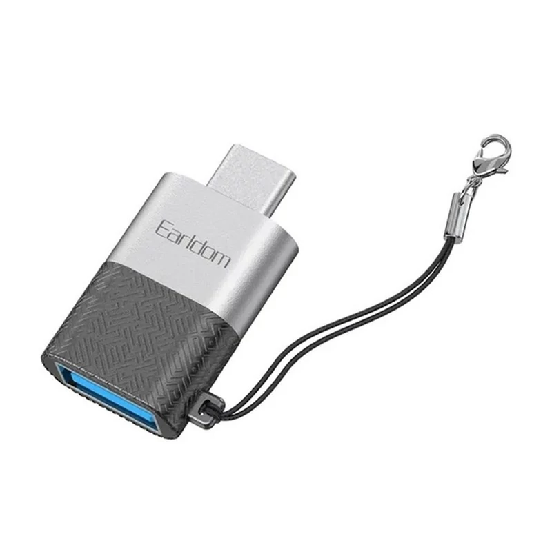 تبدیل Earldom USB TO Type-C مدل ET-OT72 - نقره ای