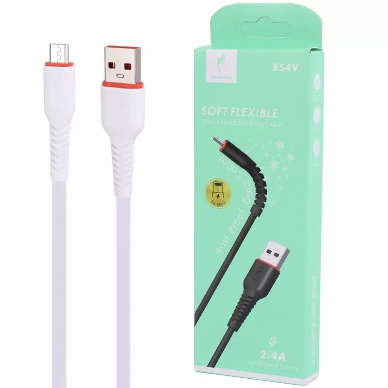 کابل میکرو یو اس بی فست شارژ 2.4 آمپر اسکای دلفین S54V