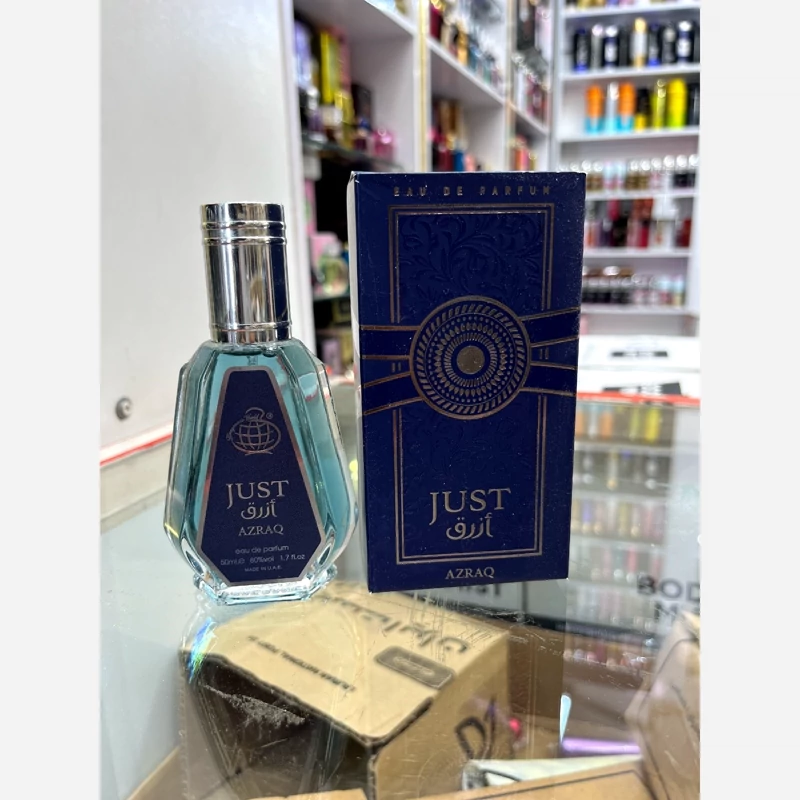 عطر ادکلن جاست ازرق 50 میل فرگرانس ورد Just Azraq Fragrance World