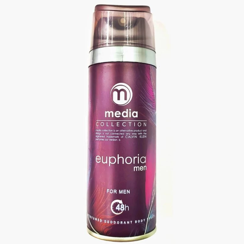 اسپری خوشبو کننده بدن مردانه مدیا مدل Euphoria حجم 200 میلی لیتر