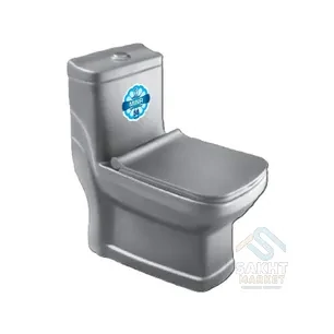 توالت فرنگی یک تکه مینا مدل مگنولیا طوسی براق درجه 1 BS-SM