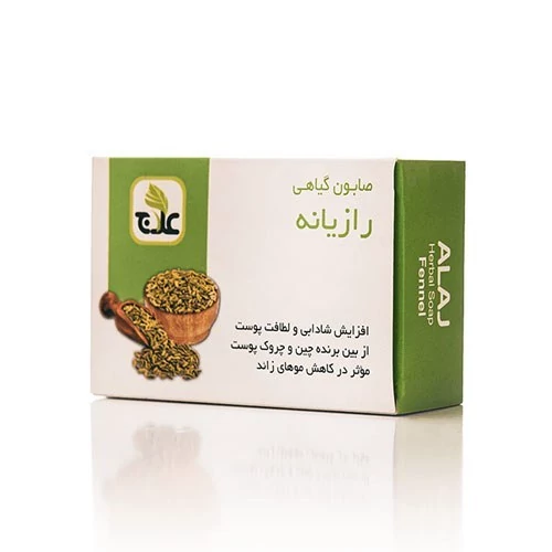 صابون شستشو نرم کننده علاج مدل رازیانه وزن 100 گرم