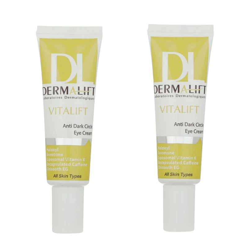کرم دور چشم درمالیفت مدل Vitalift Anti Dark حجم 25 میلی لیتر