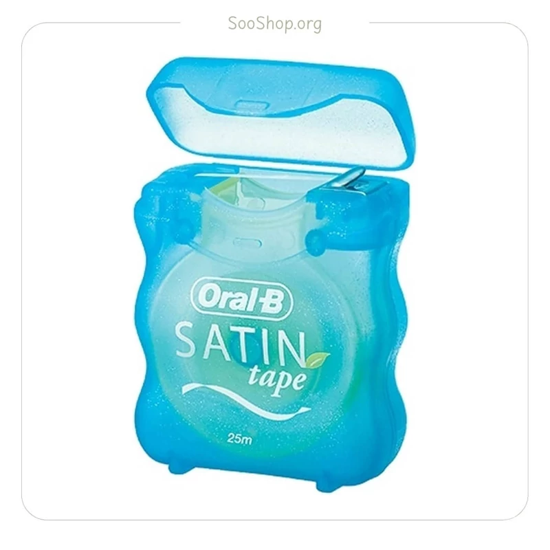 نخ دندان ابریشمی ساتین فلاس اورال بی Oral-B Satin Floss 25 m