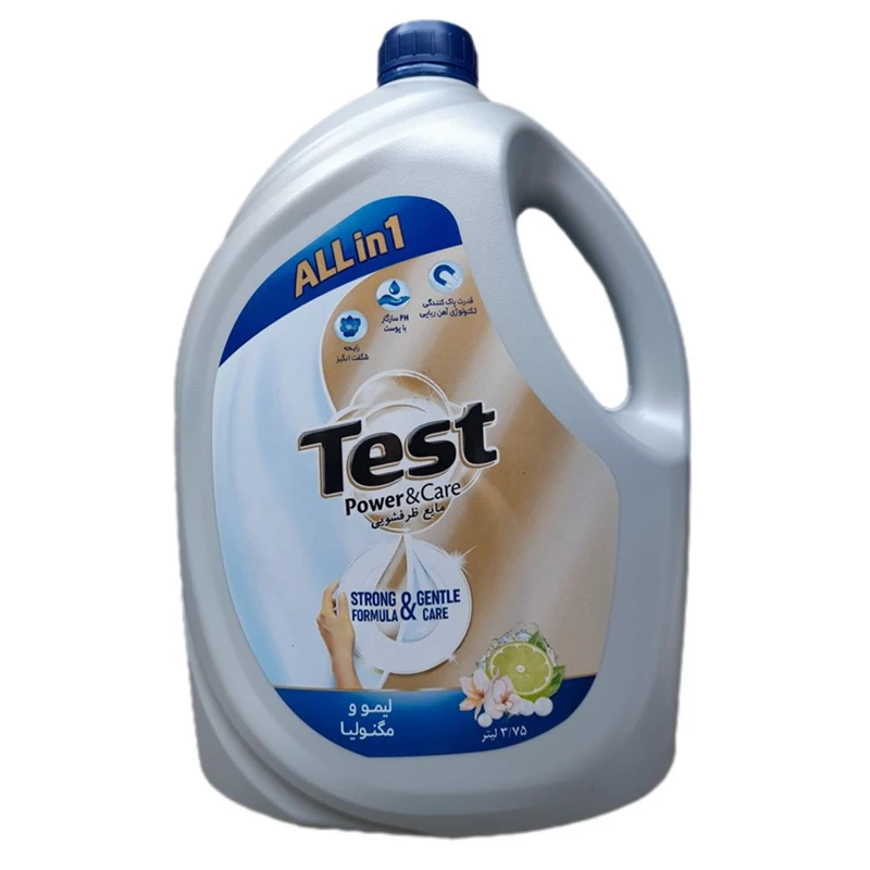 مایع ظرفشویی تست Test مدل Lemon Magnolia رایحه لیمو و مگنولیا حجم 1000 میل