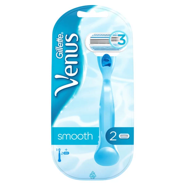 خودتراش ونوس 3لبه آبی ژیلت اسموس Gillette Venus Smooth