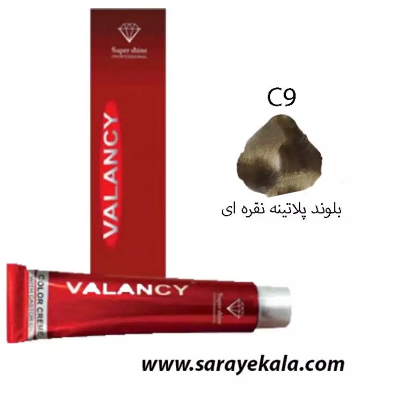 رنگ موی والانسی مشکی پر کلاغی C1 به شماره 1.1 VALANCY در حجم 100 میل