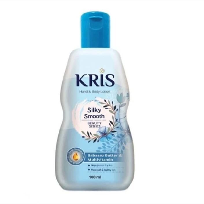 لوسیون دست و بدن کریس حجم 100 میل مدل سیلکی اسموت Kris hand and body lotion silky smooth