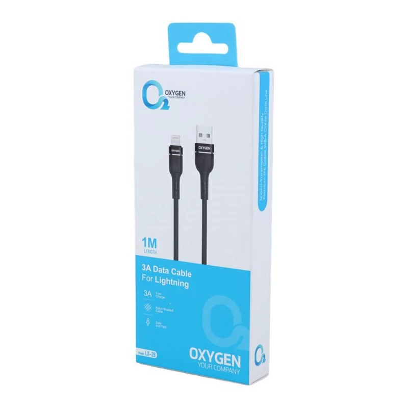 کابل تایپ سی فست شارژ 3 آمپر اکسیژن مدل LX-28