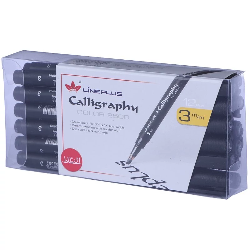 قلم خطاطی لاین پلاس Calligraphy Color 2500 سایز 3 میلی متر