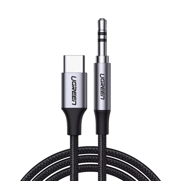 کابل تبدیل USB-C به جک 3.5mm یوگرین مدل UGREEN CM450-20192 طول 1 متر