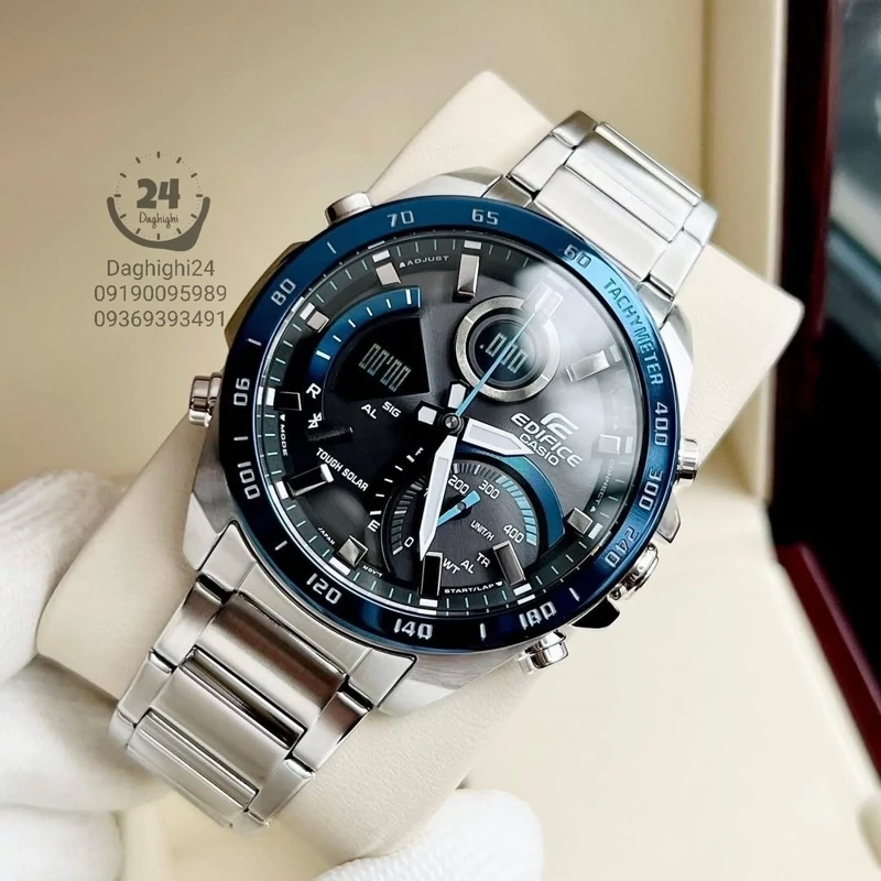 ساعت  مچی مردانه کاسیو  ادیفایس casio edifice ECB-900DB-1B Bبند استیل رنگ ثابت،مسترکوالیتی 