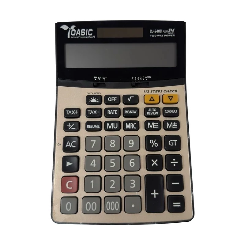 ماشین حساب کاسیک مدل DJ-240D plus بژ