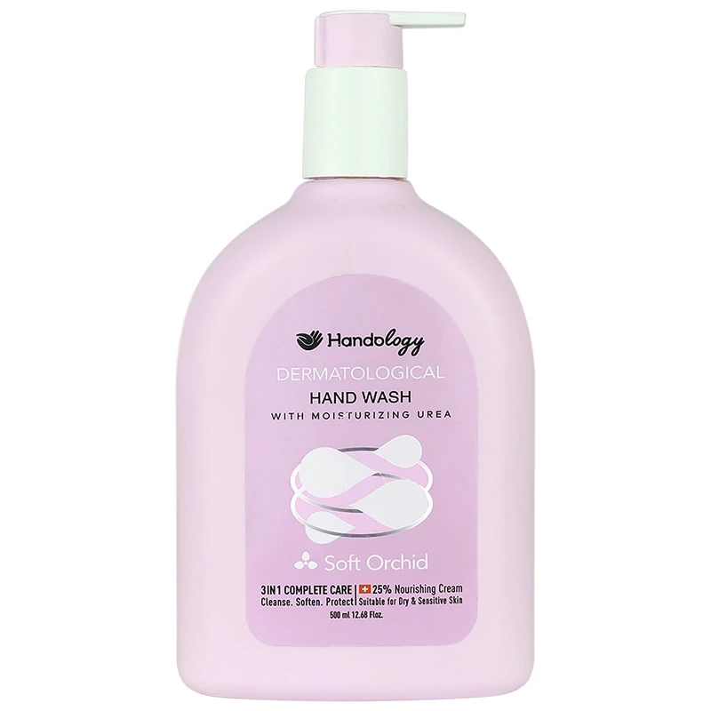 مایع دستشویی کرمی هندولوژی مدل Soft Orchid حجم 500 میلی لیتر Handology Soft Orchid Hand Wash 500 ml