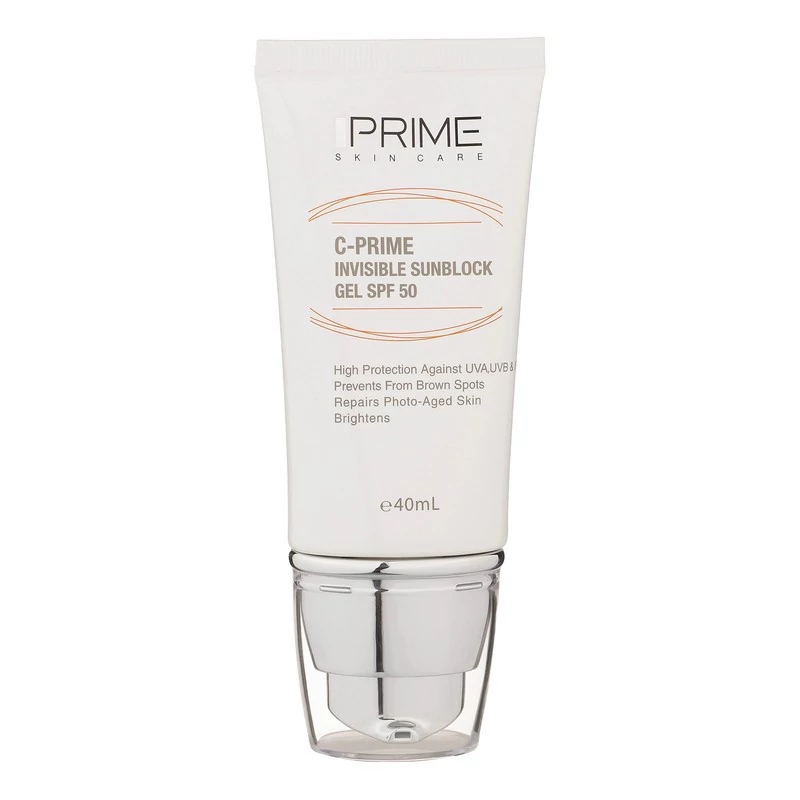 ژل ضدآفتاب بیرنگ پرایم SPF50 مدل C-Prime مناسب برای انواع پوست، حجم 40 میلیلیتر مدل 1