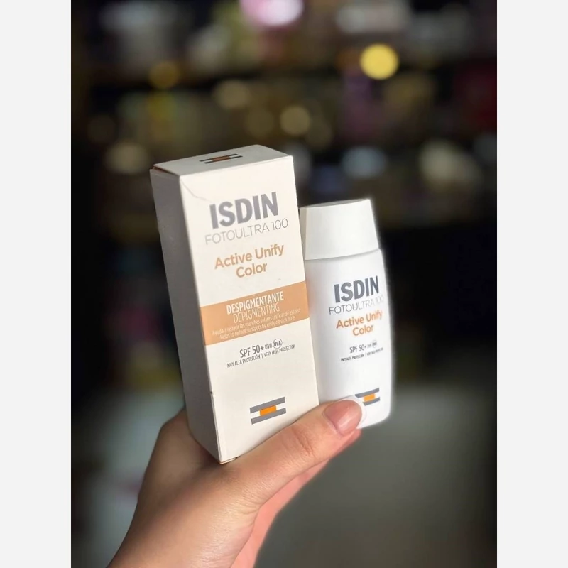 کرم ضد آفتاب رنگی ایزدین مدل اکتیو یونیفای Active Unify SPF 50
