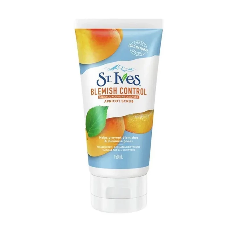 اسکراب ضد جوش زردآلو سینت ایوز St Ives Acne Control وزن 170 گرم