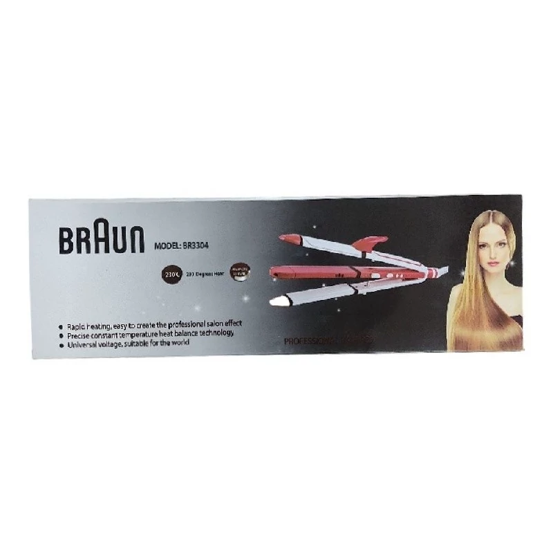 اتو موی سه کاره طرح براون مدل BR-3304 BRAUN