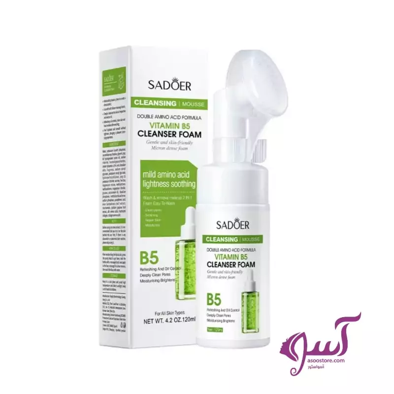 فوم شستشو صورت براشدار ویتامین B5 مغذی SD08053 (تقویتی و ضدلک)