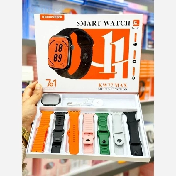 ساعت هوشمند kw77 Max با 7 بند جذاب