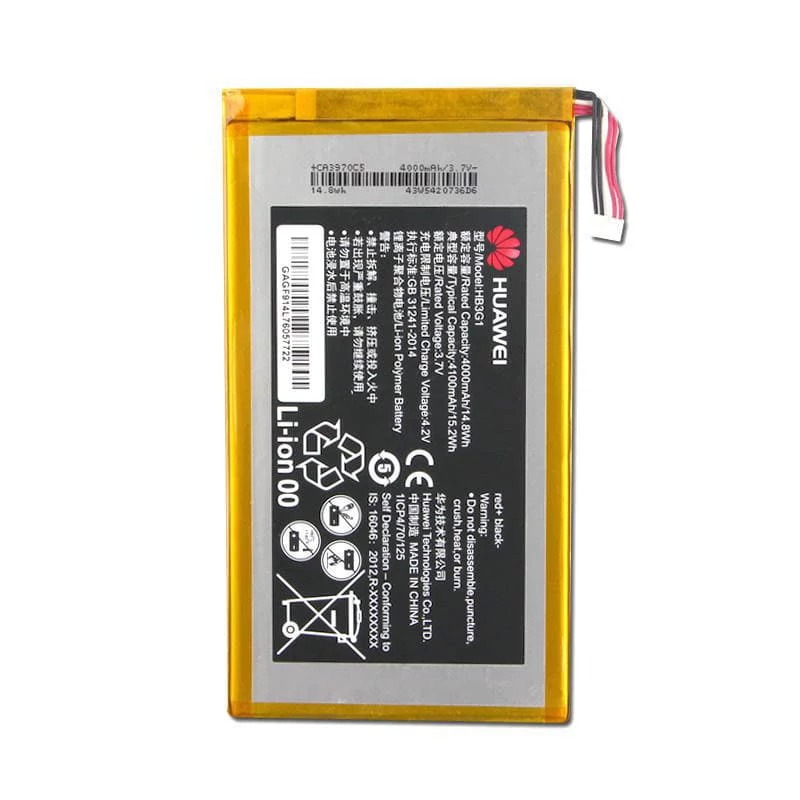 باتری تبلت هواوی Huawei MediaPad 7 با کدفنی HB3G1H