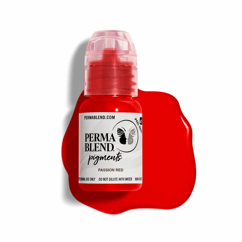 رنگ تاتو پرما بلند پشن رد (passion red) حجم 15 میل