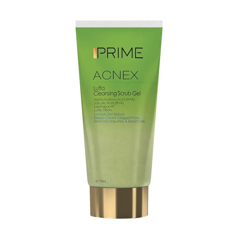ژل پاک کننده اسکراب لوفا پرایم Acnex Luffa Cleansing Scrub Gel Prime