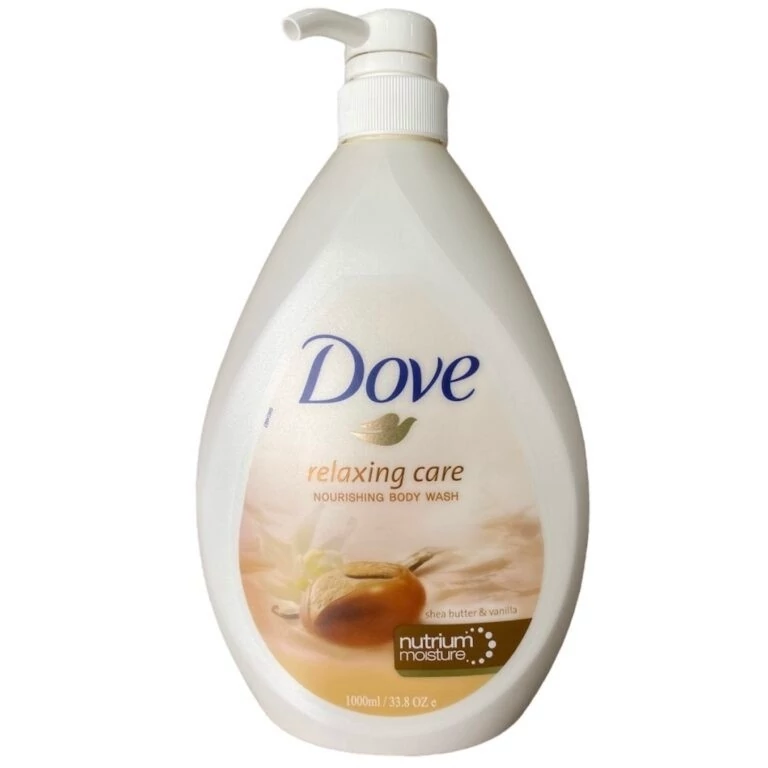 شامپو بدن داو Dove مدل Relaxing Care حاوی شی باتر و عصاره وانیل حجم 1000 میل
