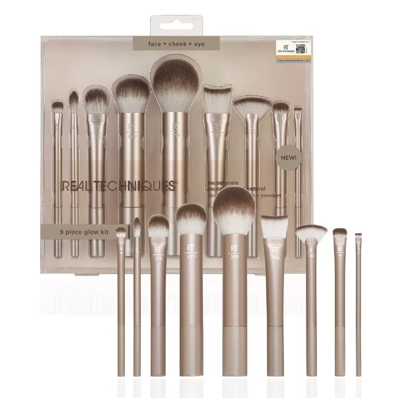 ست براش 9 تکه ریل تکنیک مدل Au Naturale