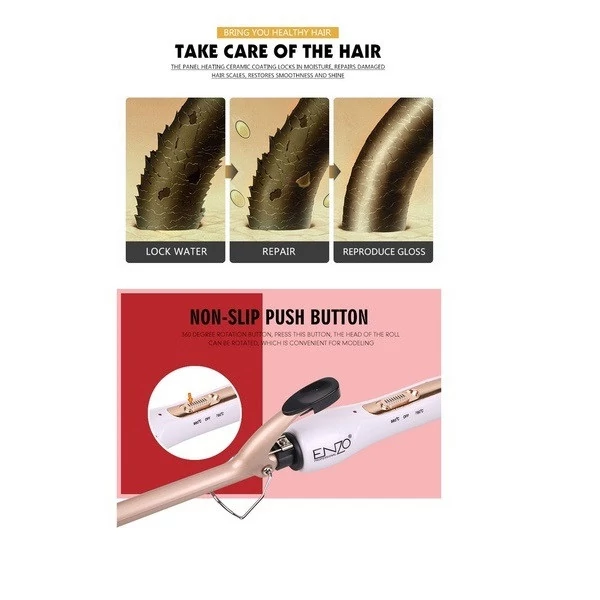 فرکننده انزو ایتالیا اورجینال ENZO PROFESSIONAL ITALY 2226 جنس کف سرامیک تیتانیوم درجه حرارت 980درجه حرارت سیستم