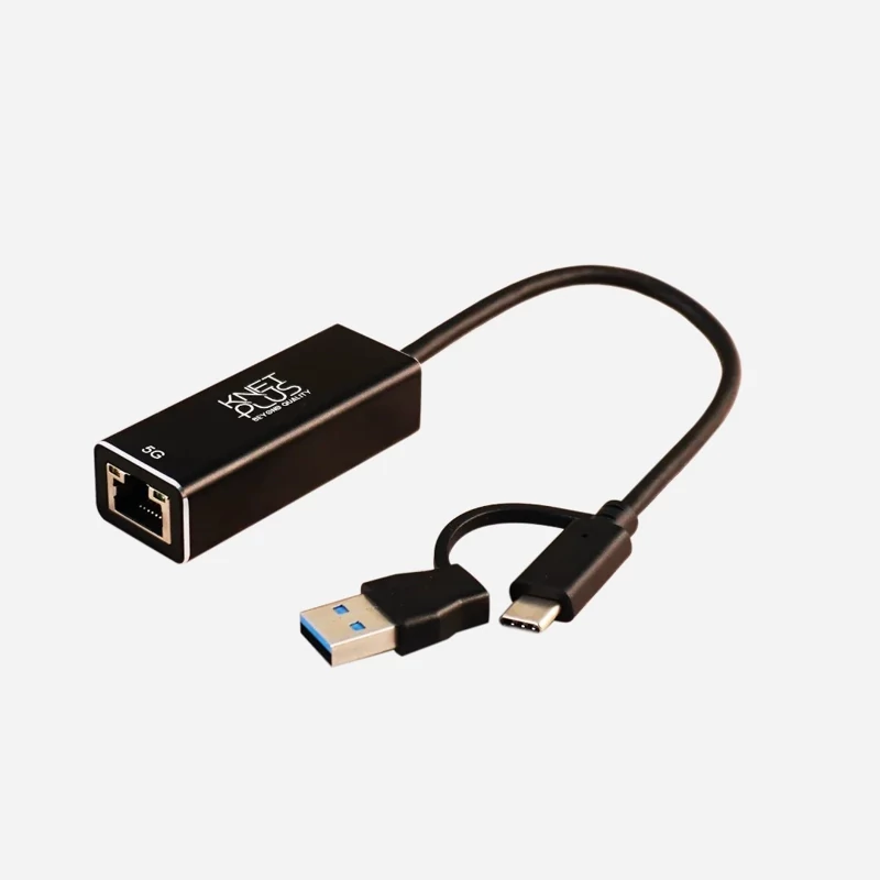 مبدل USB-C به LAN کی نت پلاس مدل KP-LA05