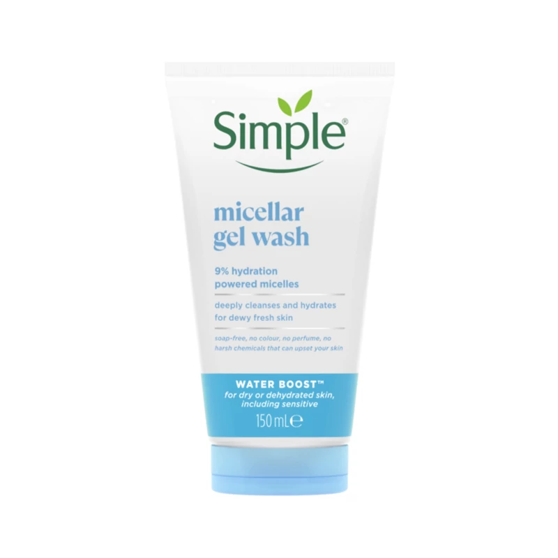 ژل شستشوی صورت میسلار واتر بوست آبرسان سیمپل (Simple Micellar Gel Wash Water Boost) سیمپل 150ml