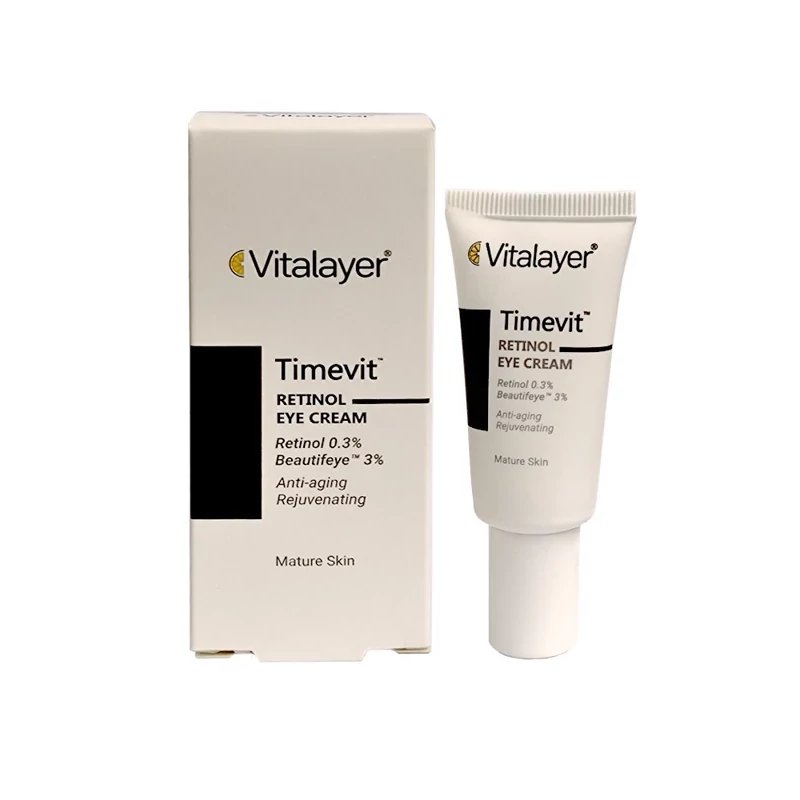کرم دور چشم ضد چروک ویتالایر مدل Timevit حجم 20ml