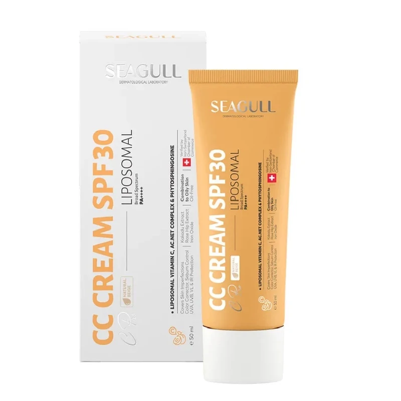 کرم پودر سی سی SPF30 سی گل مدل somal مناسب برای انواع پوست حجم 50 میلی لیتر