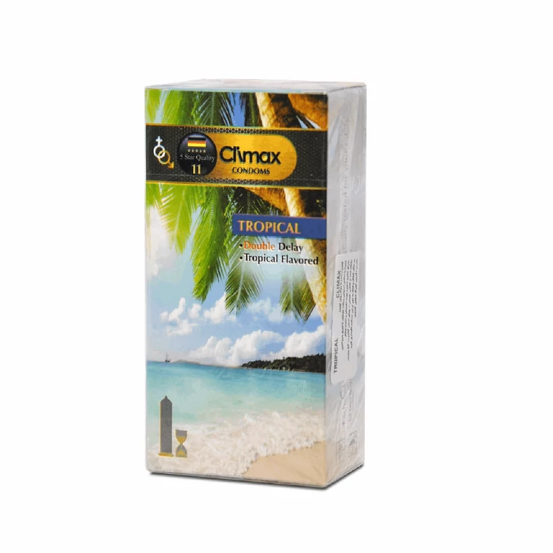 کاندوم کلایمکس مدل Tropical11 بسته 12 عددی