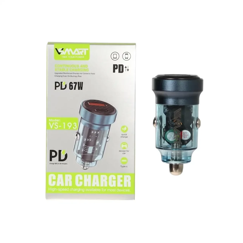 شارژر فندکی 67 وات وی اسمارت مدل VS-193